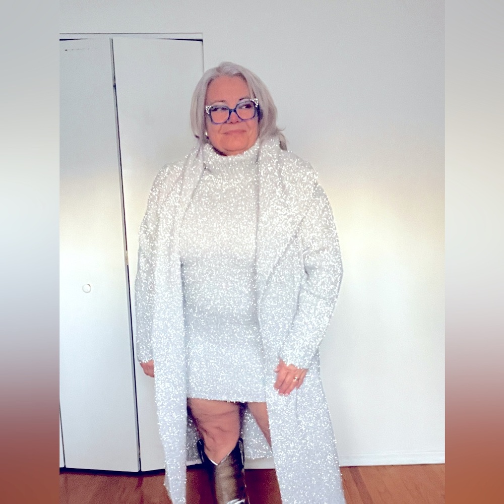 Silver duster size 2X